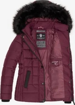 Marikoo Winterjassen Winterjas Unique Dames Wijnrood -Tussen Jas Verkoop 0384f3d92071fdb0958fde4db46d6b1c