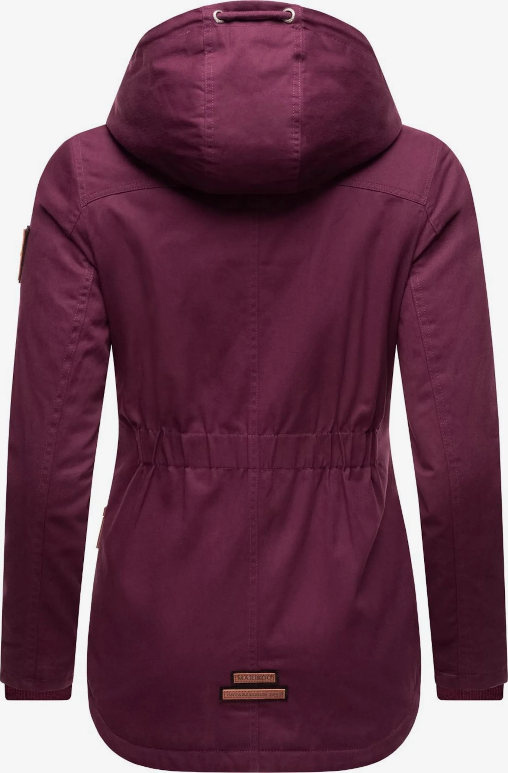 Marikoo Winterjassen Winterjas Bikoo Dames Wijnrood 3 Marikoo Winterjassen Winterjas Bikoo Dames Wijnrood - Afbeelding 3