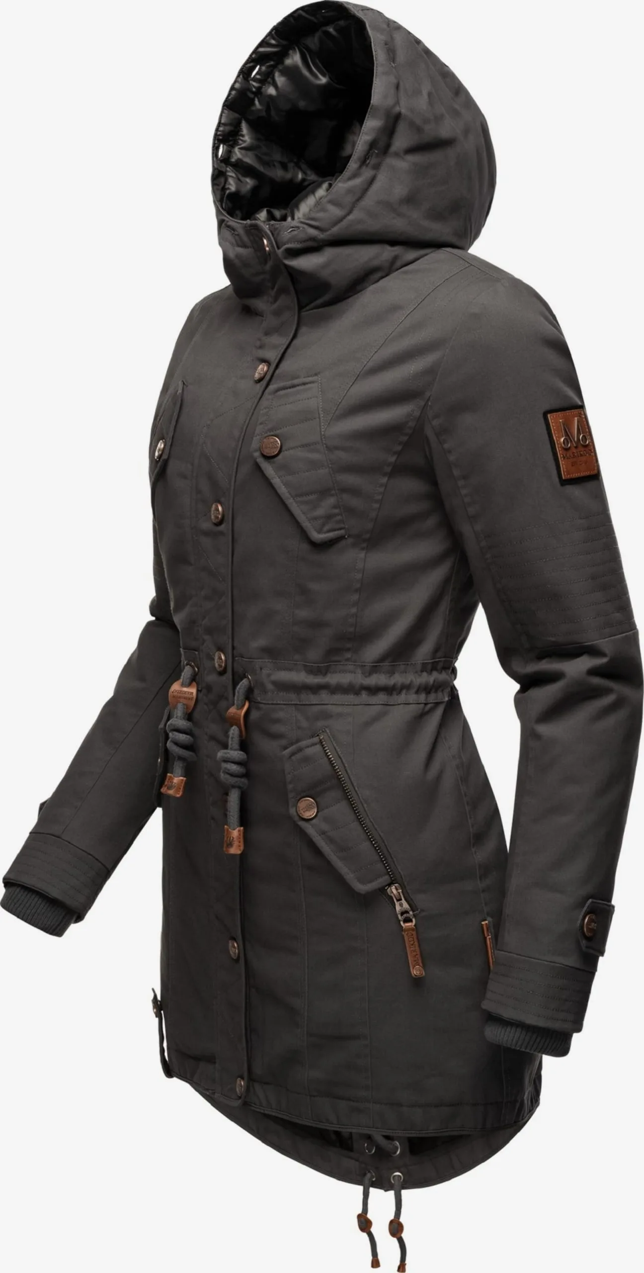 Marikoo Parkas Winterparka La Viva Prc Dames Antraciet 4 Marikoo Parkas Winterparka La Viva Prc Dames Antraciet - Afbeelding 4