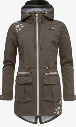 Marikoo Outdoor Jassen Functionele Jas Ulissaa Dames Grijs / Aardetinten -Tussen Jas Verkoop 073ce137c34994873ea30a3c60e6ef33
