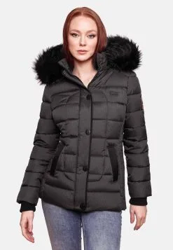 Marikoo Winterjassen Winterjas Unique Dames Antraciet -Tussen Jas Verkoop 0990b98c6d1e050a694a6887f847754b