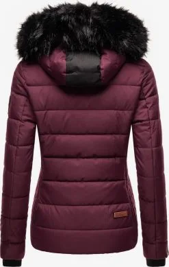 Marikoo Winterjassen Winterjas Unique Dames Wijnrood -Tussen Jas Verkoop 106ab95a33833cf5cdbad31a19efc691