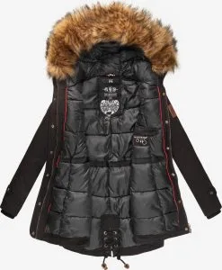Marikoo Parkas Winterparka La Viva Dames Zwart -Tussen Jas Verkoop 11c18e9d6da2647f421d4a355f8c5fdf