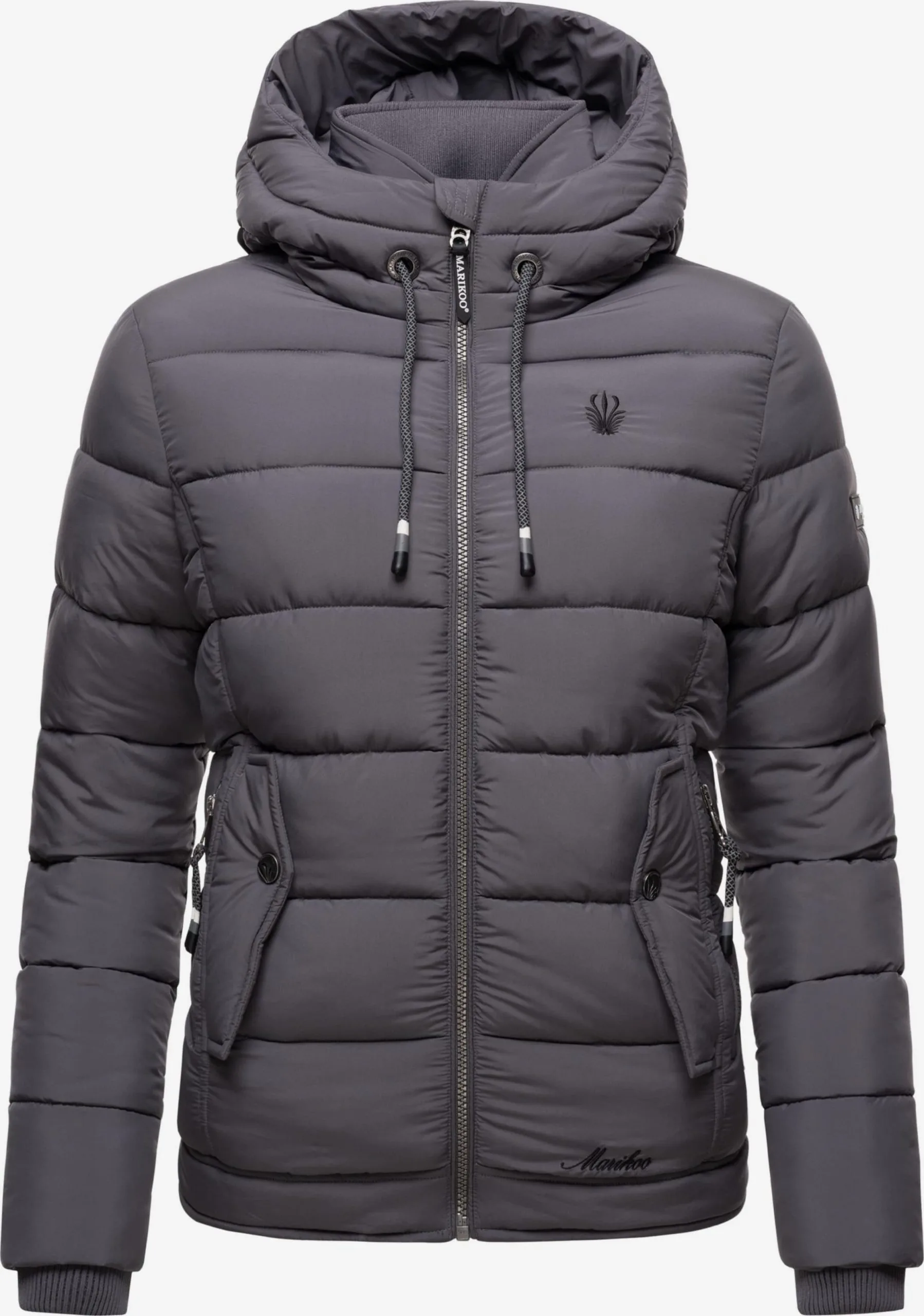 Marikoo Winterjassen Winterjas Taisaa Dames Donkergrijs 4 Marikoo Winterjassen Winterjas Taisaa Dames Donkergrijs - Afbeelding 4