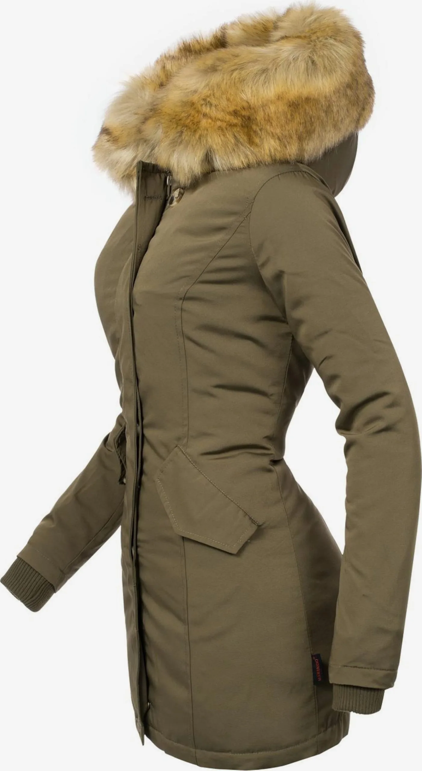 Marikoo Parkas Winterparka Karmaa Dames Kaki 3 Marikoo Parkas Winterparka Karmaa Dames Kaki - Afbeelding 3