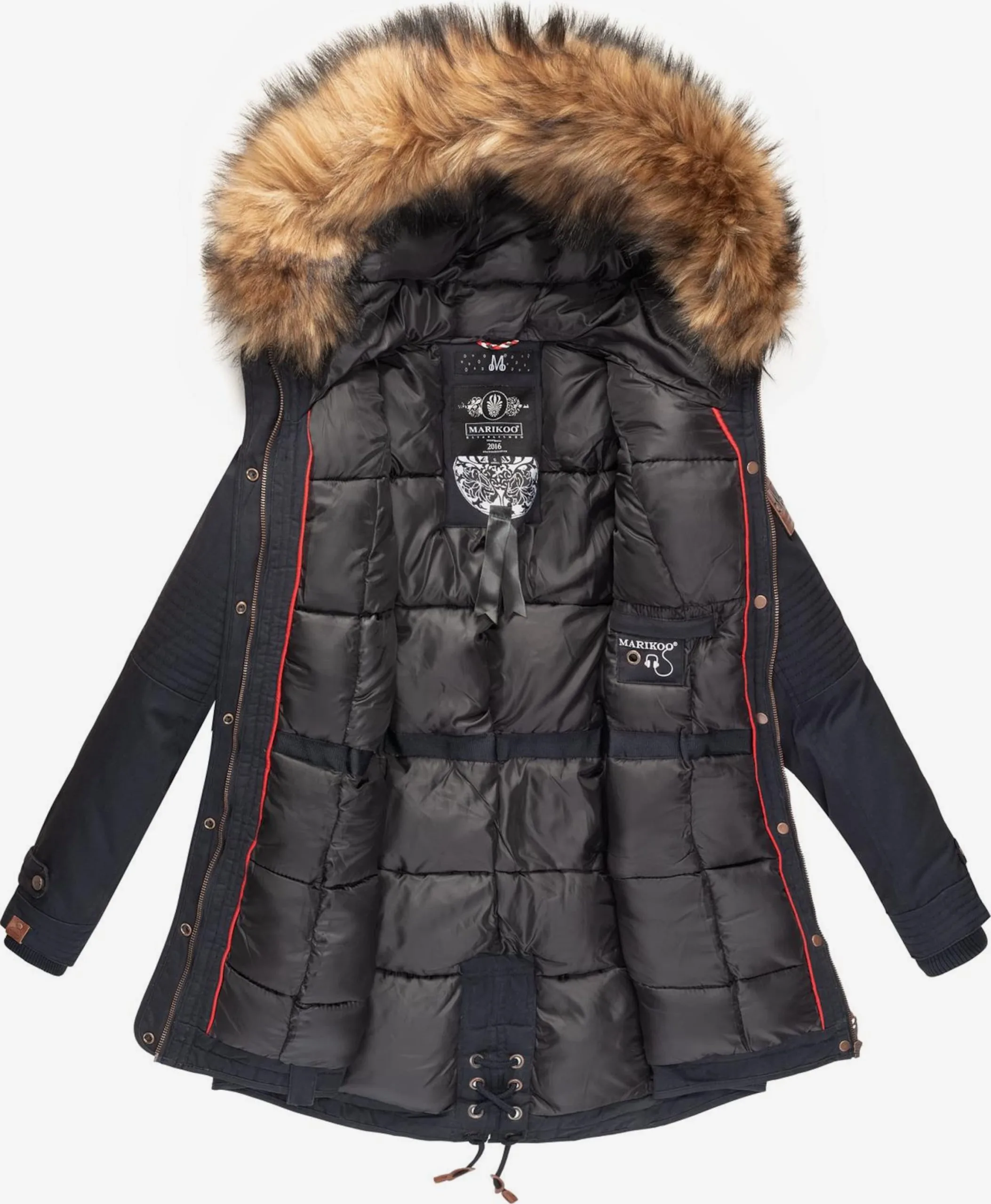 Marikoo Parkas Winterparka Dames Nachtblauw 5 Marikoo Parkas Winterparka Dames Nachtblauw - Afbeelding 5