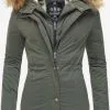 Marikoo Parkas Winterparka Akira Dames Olijfgroen