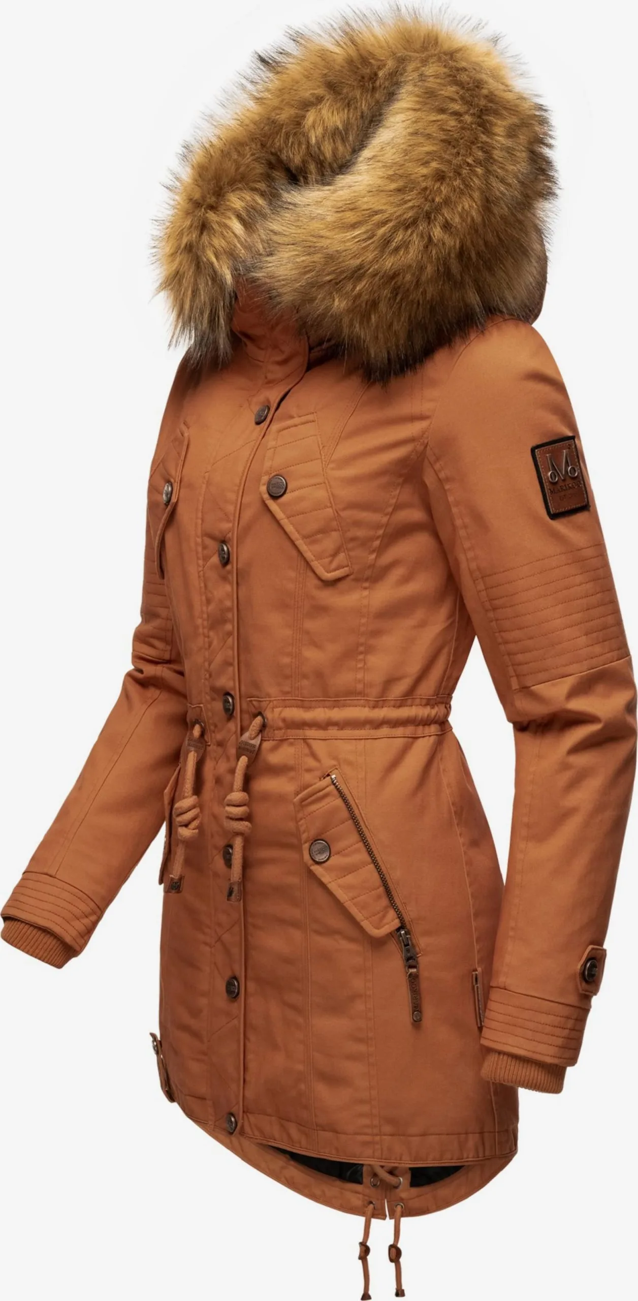 Marikoo Parkas Winterparka La Viva Dames Bruin 2 Marikoo Parkas Winterparka La Viva Dames Bruin - Afbeelding 2