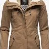 Marikoo Winterjassen Winterjas Bikoo Dames Lichtbruin