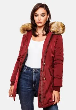 Marikoo Parkas Winterparka Karmaa Dames Rood / Bloedrood -Tussen Jas Verkoop 2919ec6cca1f5ba2576018533c2f6052