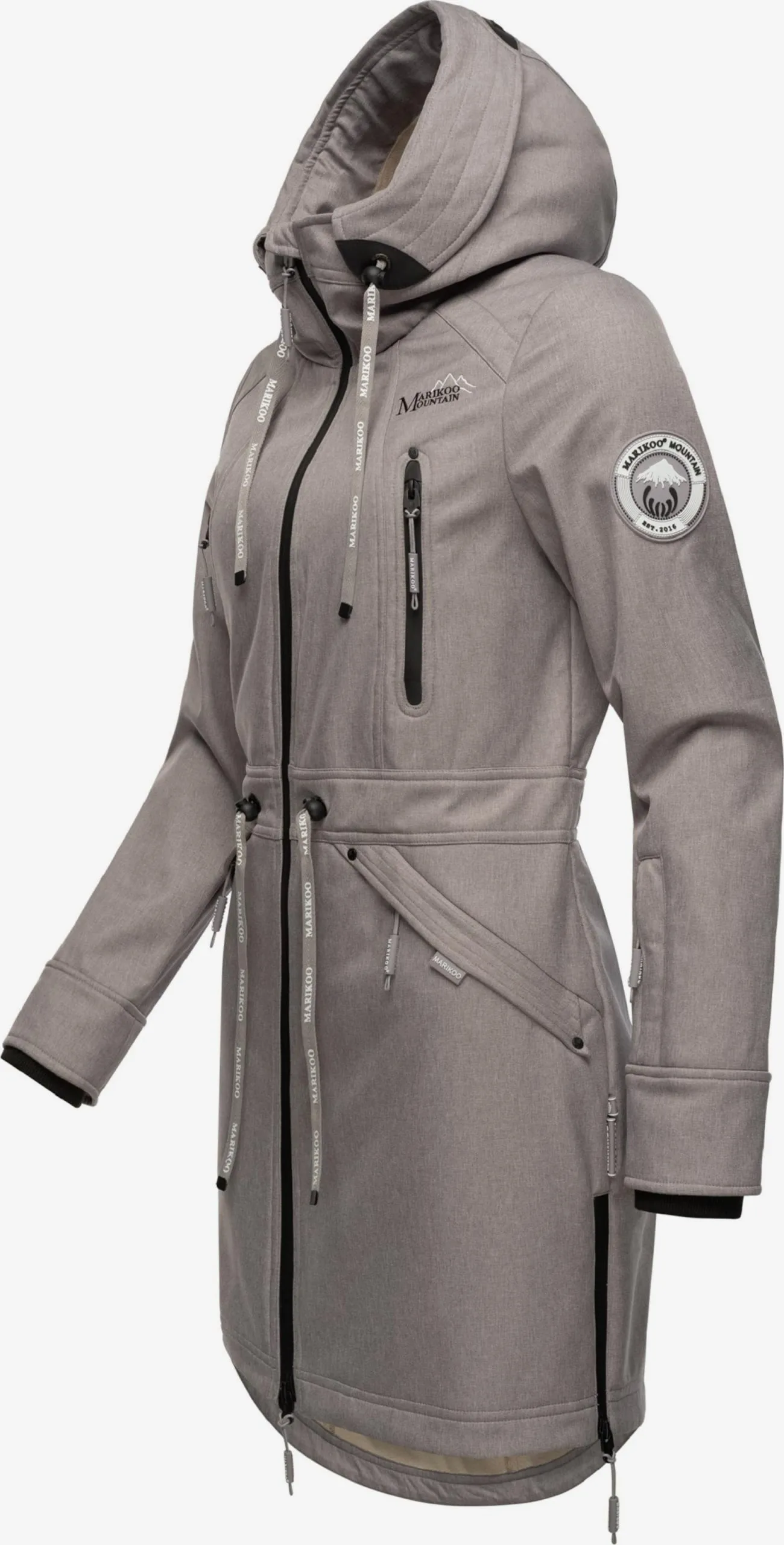 Marikoo Parkas Tussenparka Dames Stone Grey 2 Marikoo Parkas Tussenparka Dames Stone Grey - Afbeelding 2