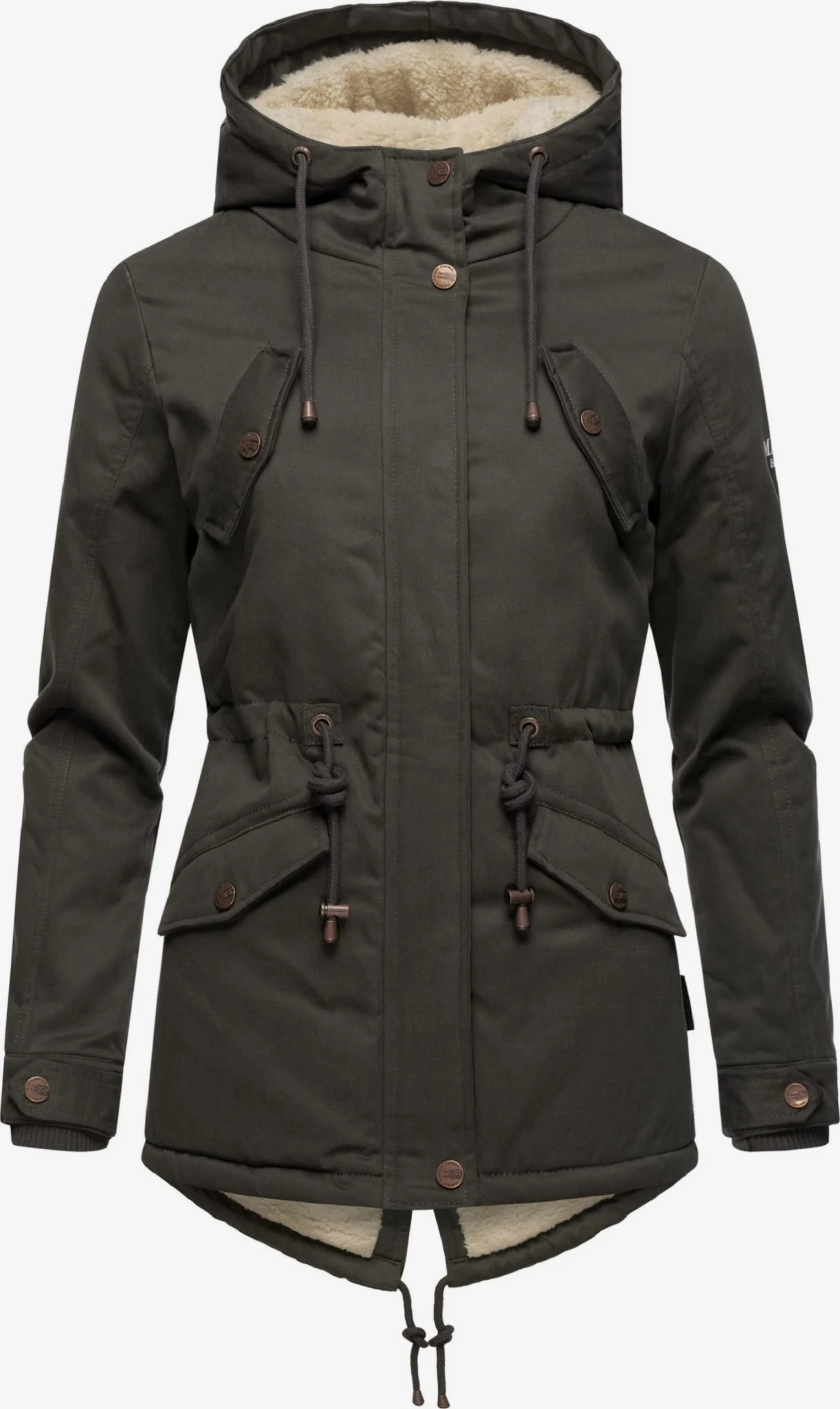 Marikoo Winterjassen Winterjas Manolya Dames Antraciet 4 Marikoo Winterjassen Winterjas Manolya Dames Antraciet - Afbeelding 4