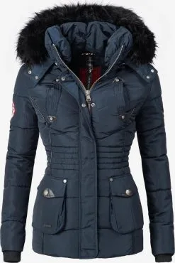 Marikoo Winterjassen Winterjas Vanilla Dames Kobaltblauw