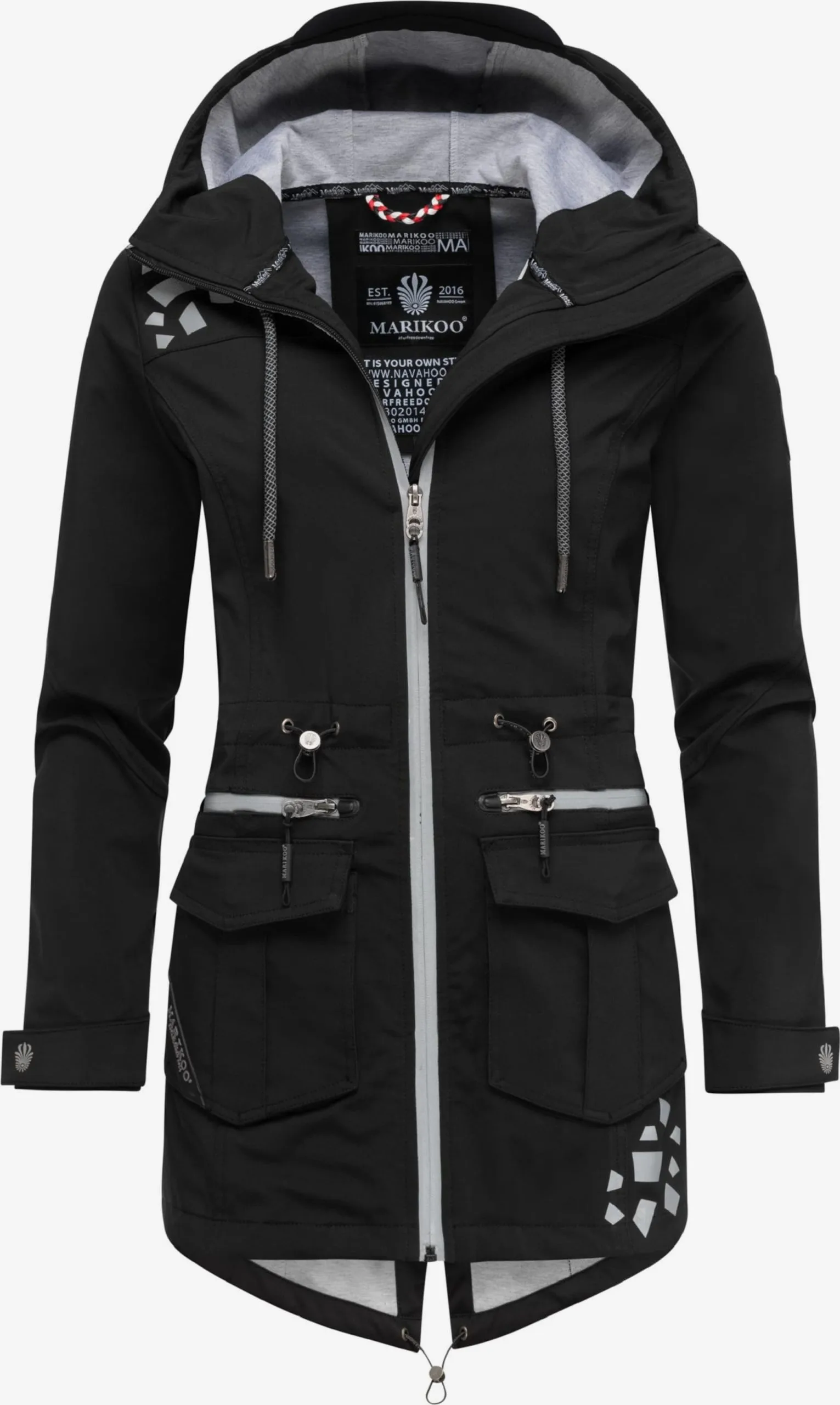 Marikoo Outdoor Jassen Functionele Jas Ulissaa Dames Zwart 2 Marikoo Outdoor Jassen Functionele Jas Ulissaa Dames Zwart - Afbeelding 2