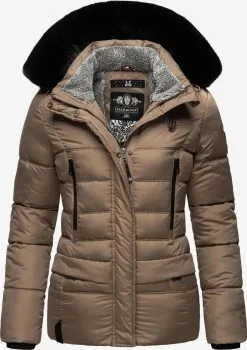 Marikoo Winterjassen Winterjas Loveleen Dames Lichtbruin
