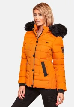 Marikoo Winterjassen Winterjas Unique Dames Oranje -Tussen Jas Verkoop 35e5ee967d7dc198bcaa47d859bce4d3
