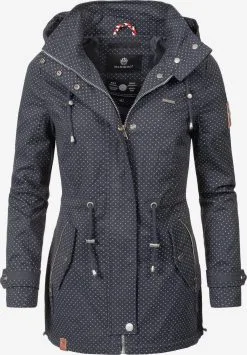 Marikoo Parkas Tussenparka Nyokoo Dames Nachtblauw