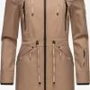 Marikoo Parkas Tussenparka Dames Donkerbeige