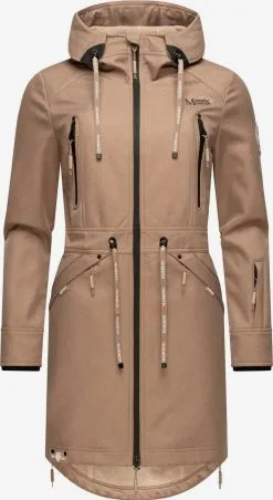 Marikoo Parkas Tussenparka Dames Donkerbeige
