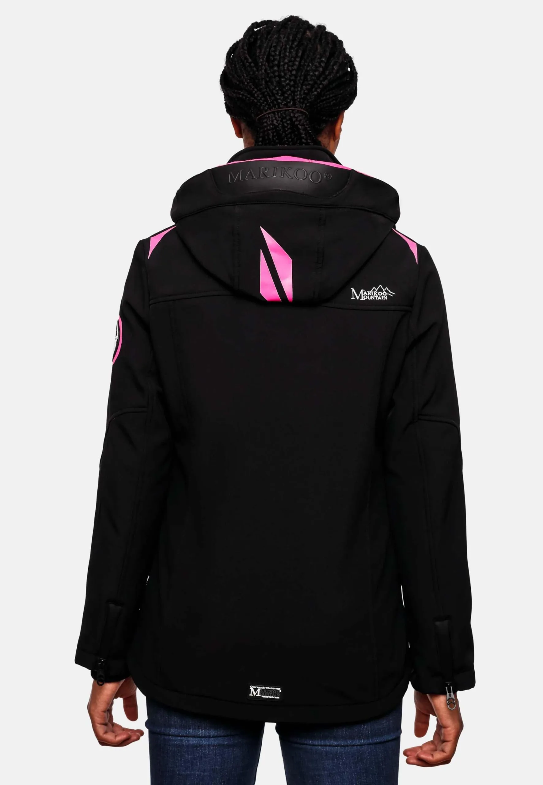 Marikoo Winterjassen Winterjas Dames Zwart 8 Marikoo Winterjassen Winterjas Dames Zwart - Afbeelding 8