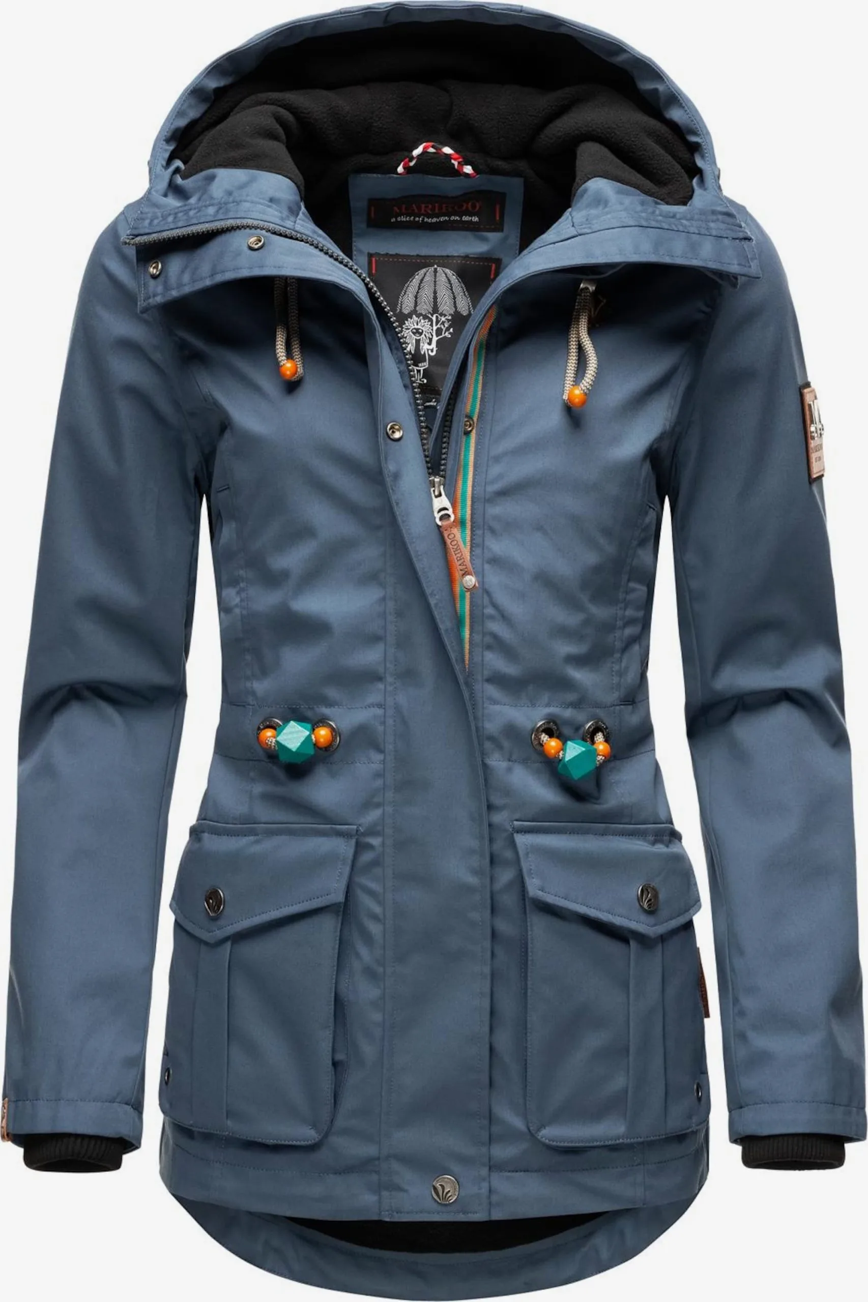 Marikoo Tussenjassen Tussenjas Babetaa Dames Duifblauw 1 Marikoo Tussenjassen Tussenjas Babetaa Dames Duifblauw