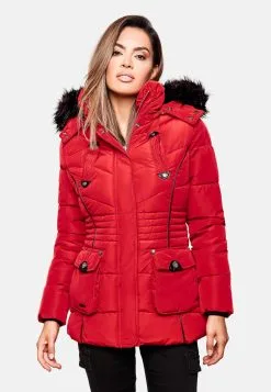 Marikoo Winterjassen Winterjas Vanilla Dames Rood -Tussen Jas Verkoop 404afe8a808bd64d46c6370b01465554