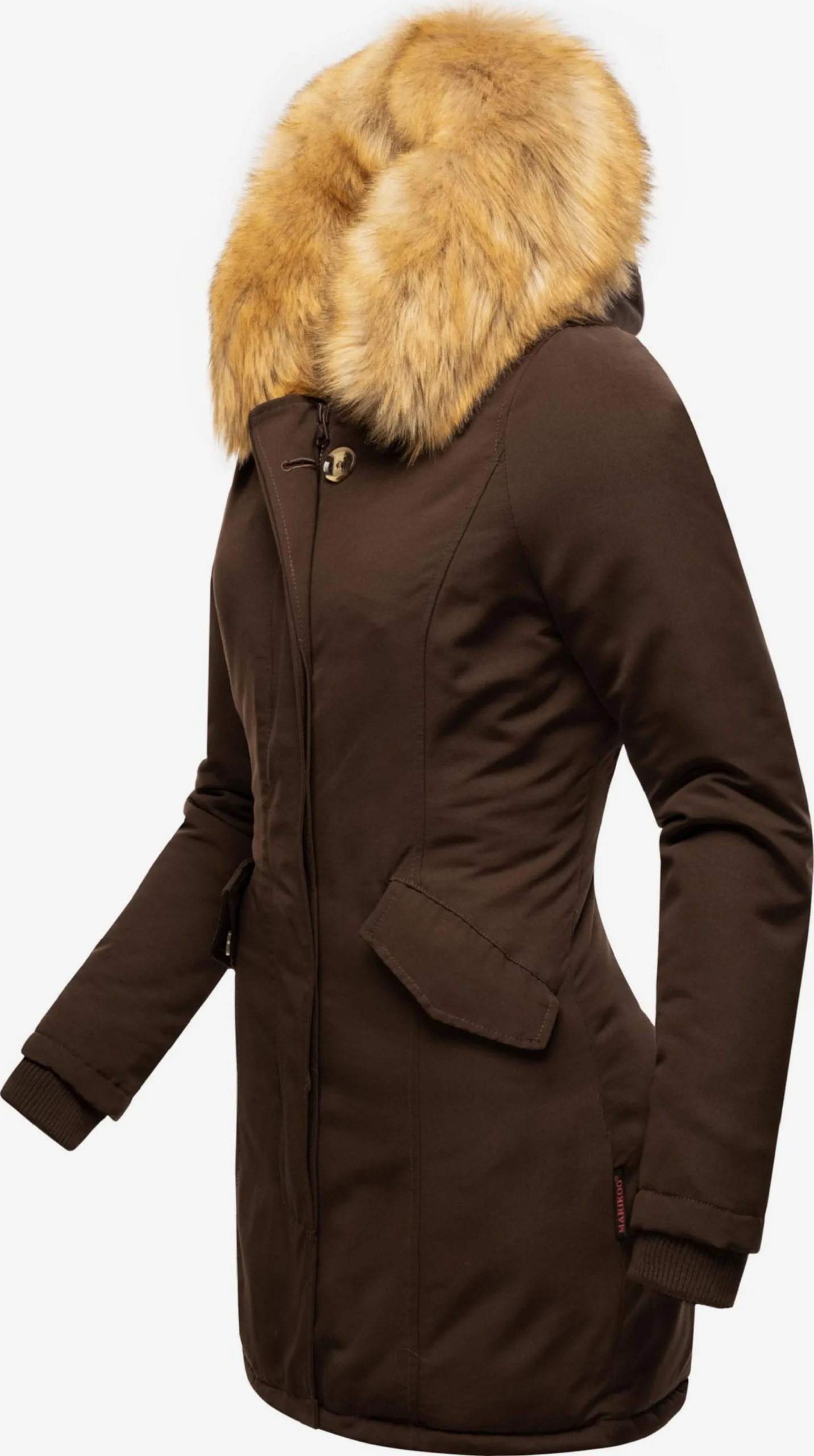 Marikoo Parkas Winterparka Karmaa Dames Bruin 2 Marikoo Parkas Winterparka Karmaa Dames Bruin - Afbeelding 2