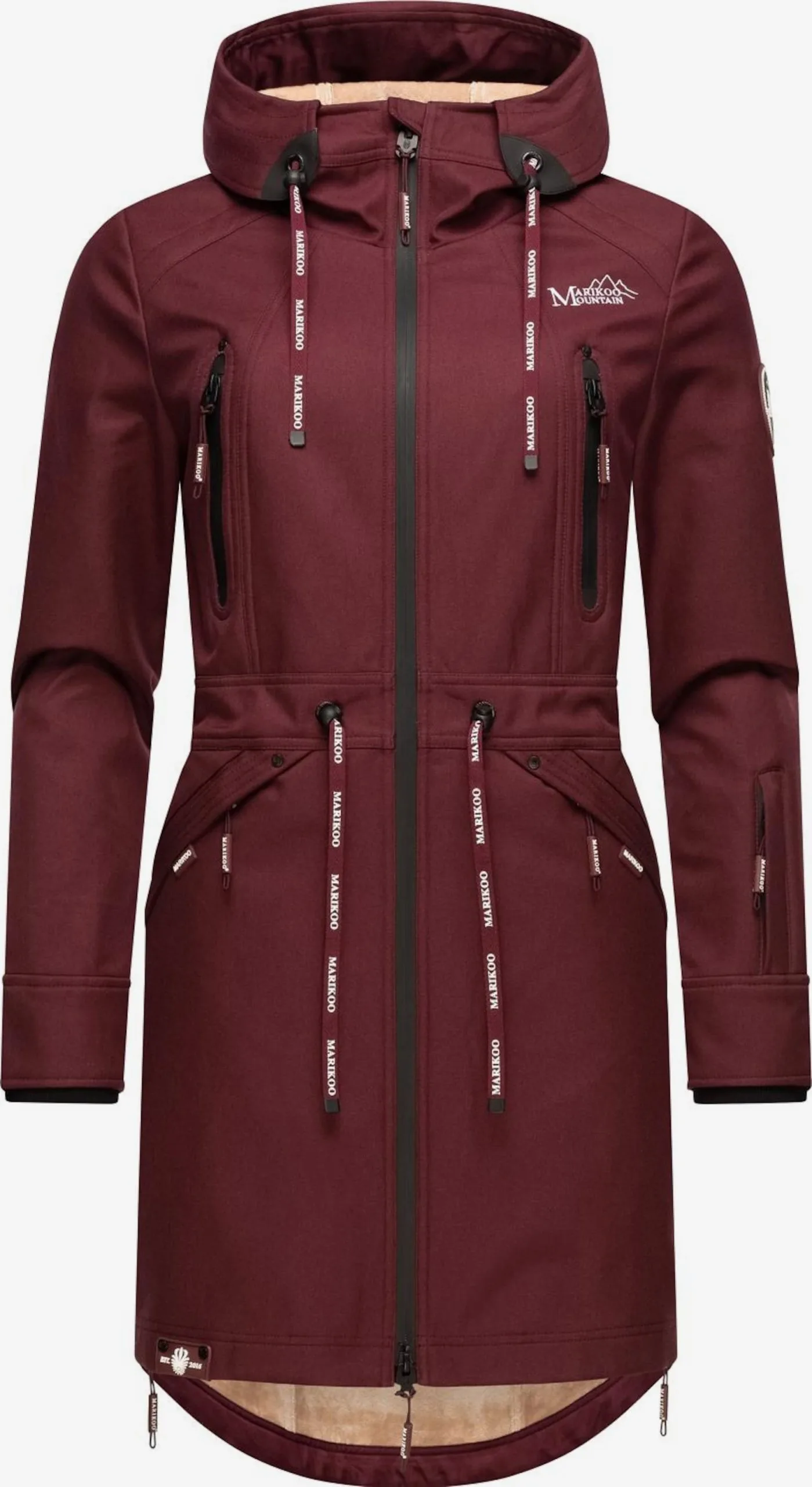 Marikoo Parkas Tussenparka Dames Bordeaux 1 Marikoo Parkas Tussenparka Dames Bordeaux