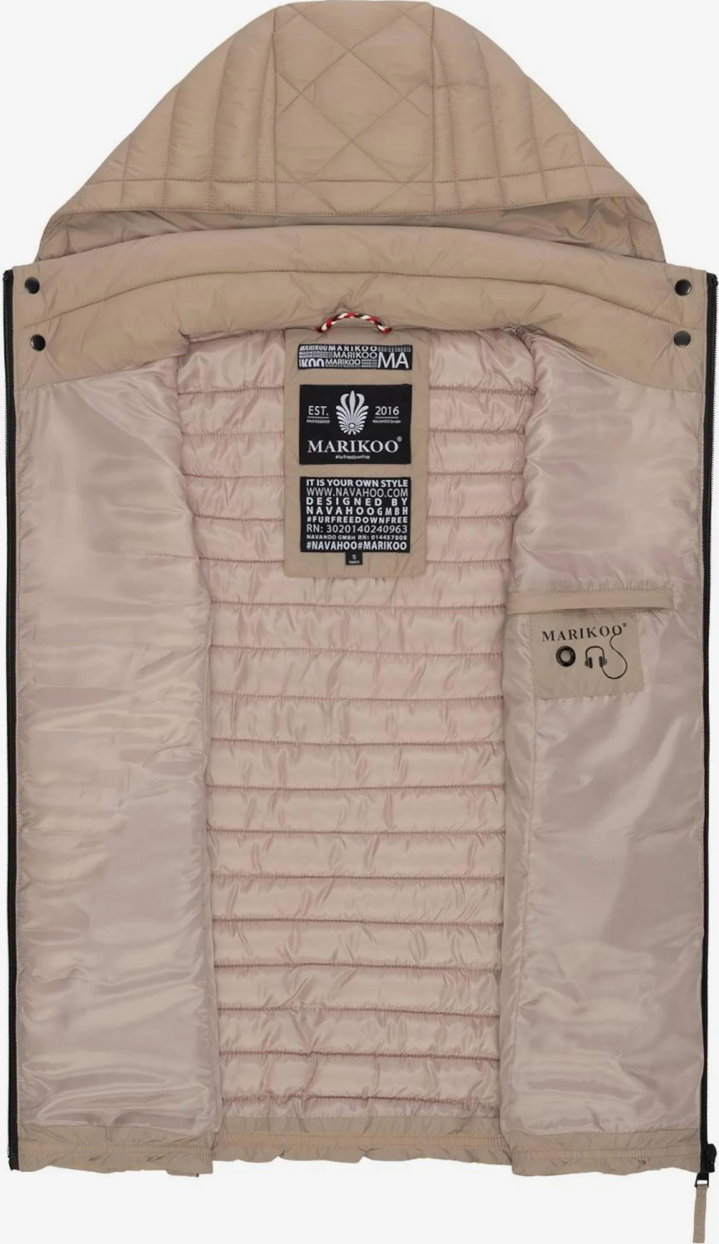 Marikoo Bodywarmers Bodywarmer Hasenpfote Dames Lichtbruin 5 Marikoo Bodywarmers Bodywarmer Hasenpfote Dames Lichtbruin - Afbeelding 5