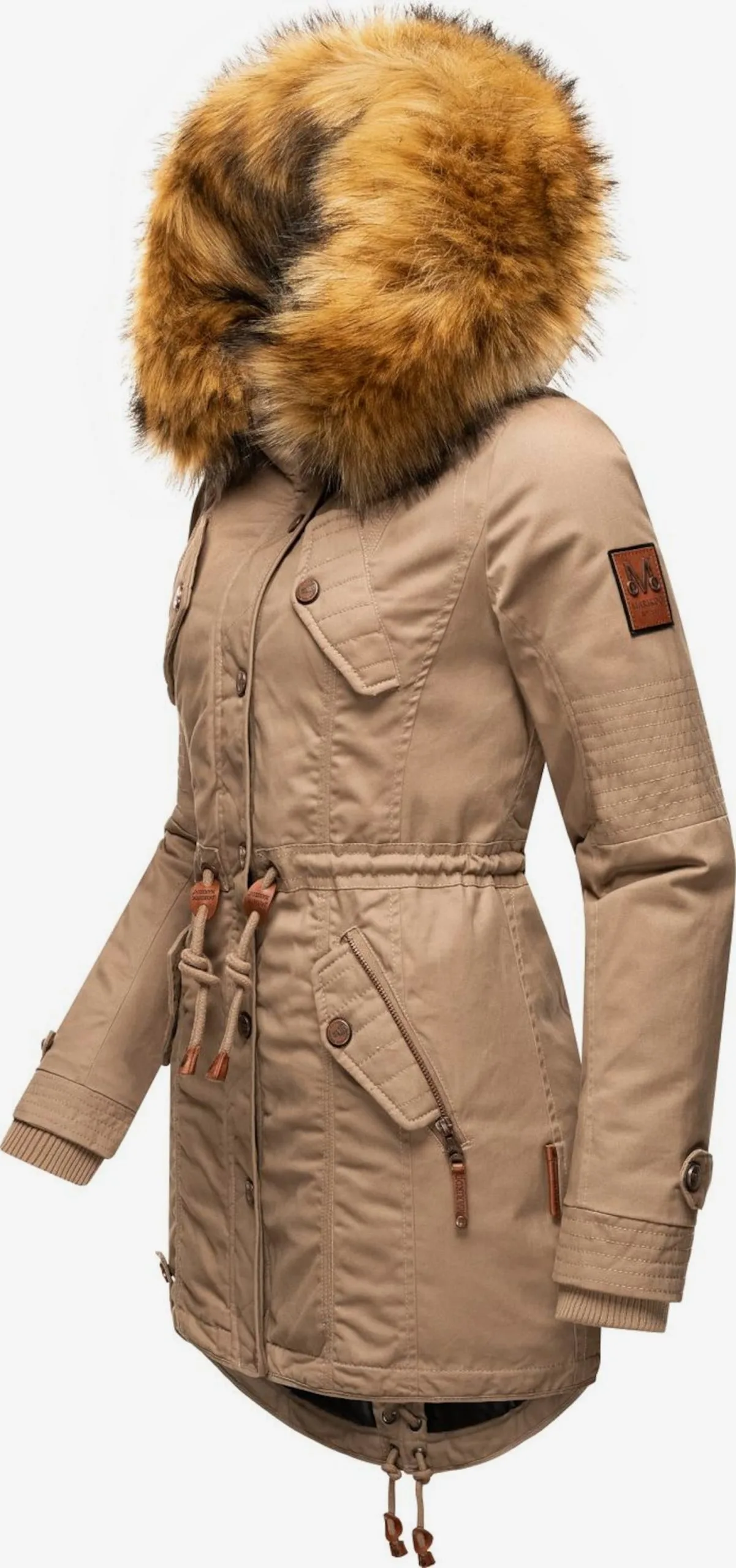 Marikoo Parkas Winterparka La Viva Dames Lichtbeige 2 Marikoo Parkas Winterparka La Viva Dames Lichtbeige - Afbeelding 2