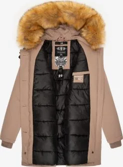 Marikoo Parkas Winterparka Karmaa Dames Beige -Tussen Jas Verkoop 4b5fee299d3cd0184b18a71bf3654583