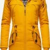 Marikoo Parkas Winterparka Kamii Dames Goudgeel