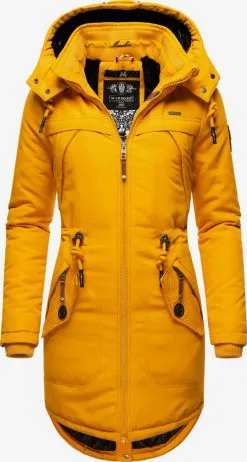 Marikoo Parkas Winterparka Kamii Dames Goudgeel
