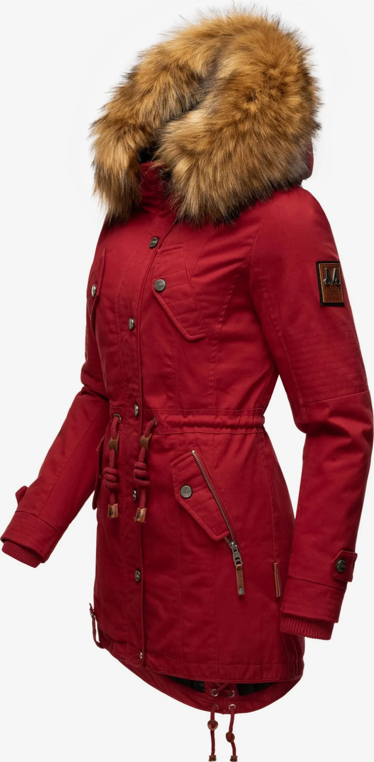 Marikoo Parkas Winterparka La Viva Dames Rood 2 Marikoo Parkas Winterparka La Viva Dames Rood - Afbeelding 2