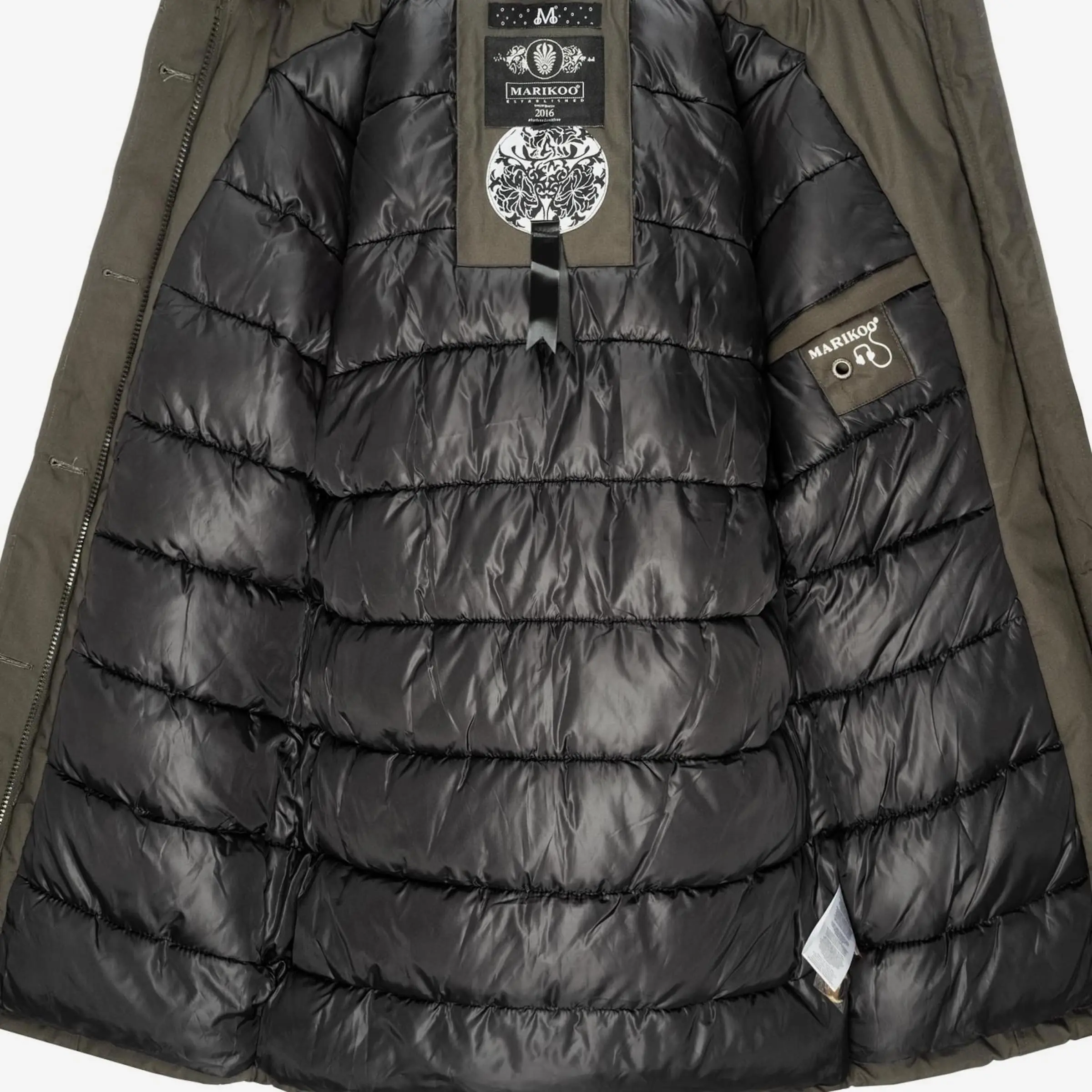 Marikoo Parkas Winterparka Karmaa Dames Antraciet 5 Marikoo Parkas Winterparka Karmaa Dames Antraciet - Afbeelding 5