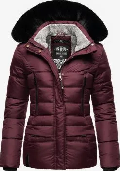 Marikoo Winterjassen Winterjas Loveleen Dames Bordeaux