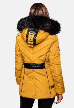 Marikoo Winterjassen Winterjas Vanilla Dames Geel -Tussen Jas Verkoop 528acbcefbe13191832306ba29e0d11f
