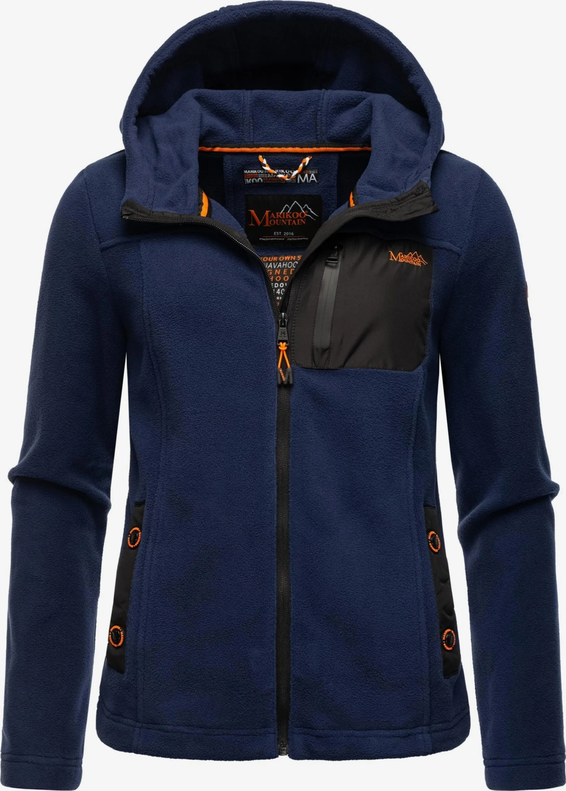 Marikoo Outdoor Jassen Fleece Jas Mount Iwaki Dames Navy 1 Marikoo Outdoor Jassen Fleece Jas Mount Iwaki Dames Navy