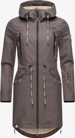 Marikoo Parkas Tussenparka Dames Donkergrijs
