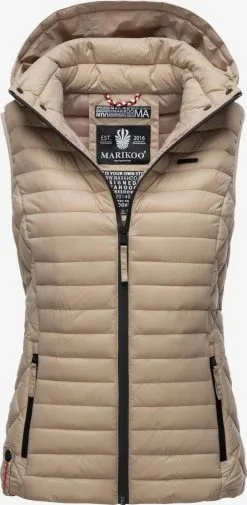 Marikoo Bodywarmers Bodywarmer Hasenpfote Dames Lichtbruin