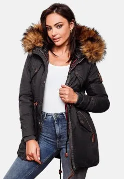 Marikoo Parkas Winterparka La Viva Dames Zwart -Tussen Jas Verkoop 5f8b6527b725820a461cb4cd8b83e4d1