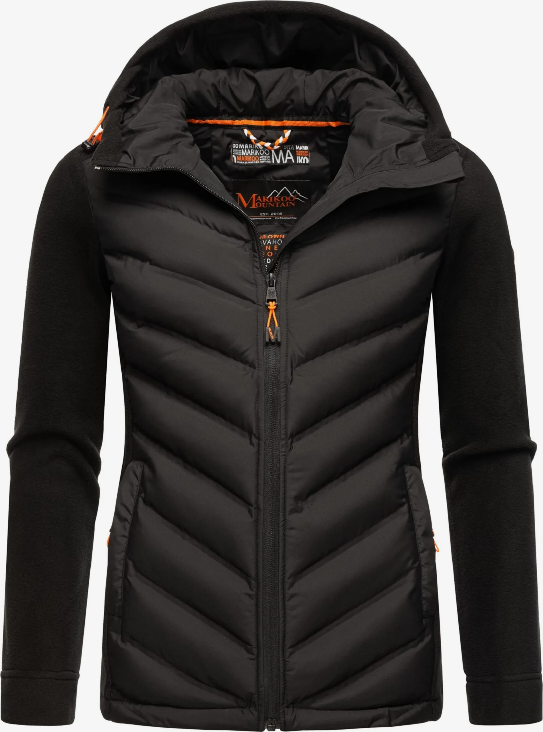 Marikoo Tussenjassen Tussenjas Mount Haruna Dames Zwart 1 Marikoo Tussenjassen Tussenjas Mount Haruna Dames Zwart