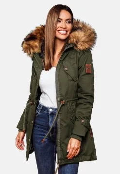 Marikoo Parkas Winterparka Dames Kaki 17 Marikoo Parkas Winterparka Dames Kaki -Tussen Jas Verkoop 610a2c7b8a0cbcfd061e91fc3e003515