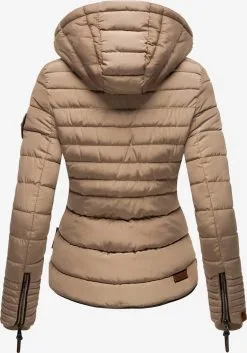 Marikoo Winterjassen Winterjas Amber Dames Beige -Tussen Jas Verkoop 6180aec0a366903ec13e62903d5a7544