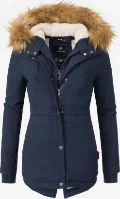 Marikoo Parkas Winterparka Akira Dames Nachtblauw