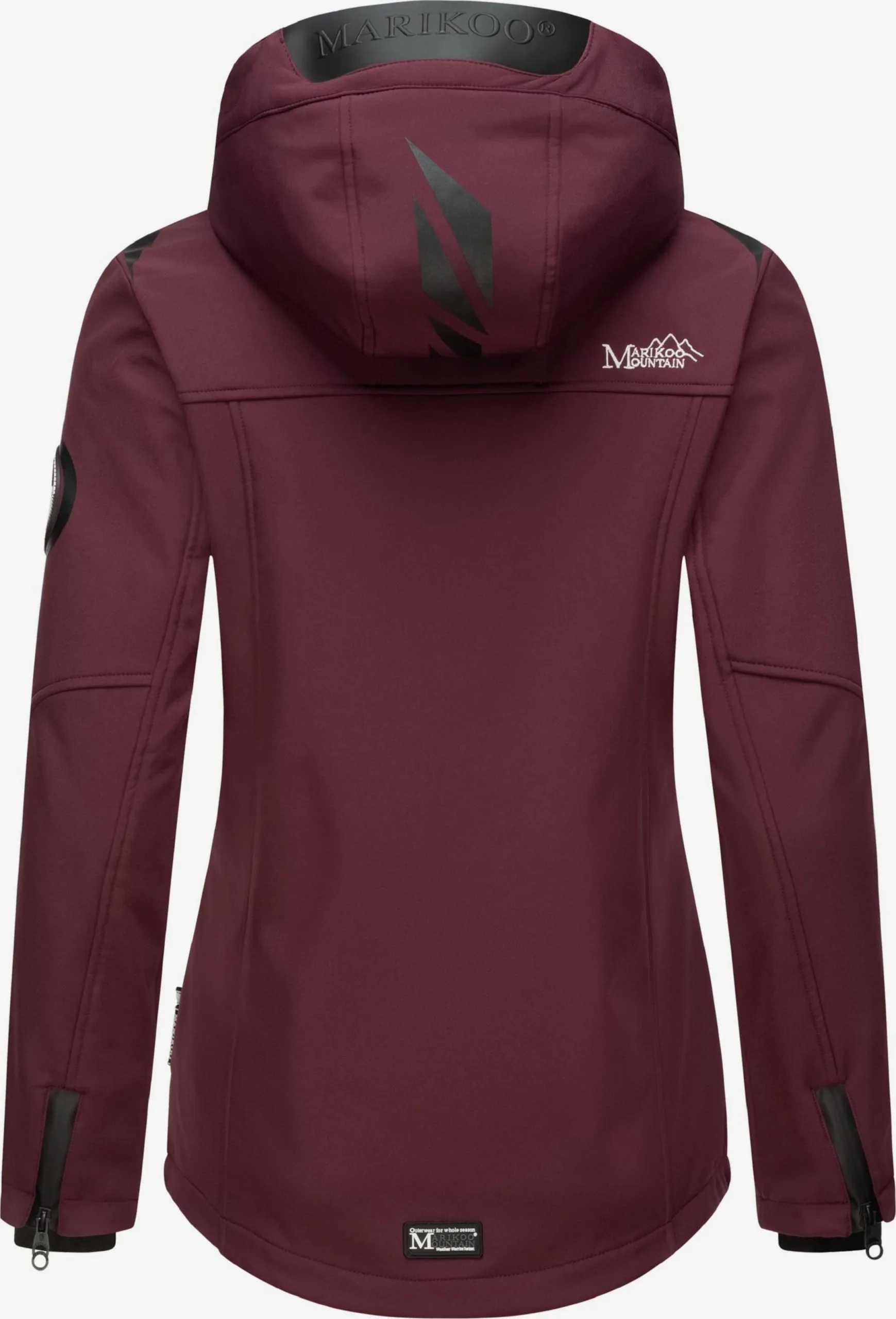 Marikoo Winterjassen Winterjas Dames Bordeaux 3 Marikoo Winterjassen Winterjas Dames Bordeaux - Afbeelding 3