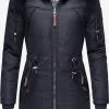 Marikoo Parkas Winterparka Kamii Dames Donkerblauw