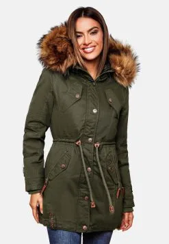 Marikoo Parkas Winterparka Dames Kaki 14 Marikoo Parkas Winterparka Dames Kaki -Tussen Jas Verkoop 70a29879aff7279818685aaf464332a9