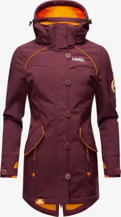 Tussen Jas Verkoop 16 Marikoo Outdoor Jassen Functionele Jas Soulinaa Dames Bordeaux