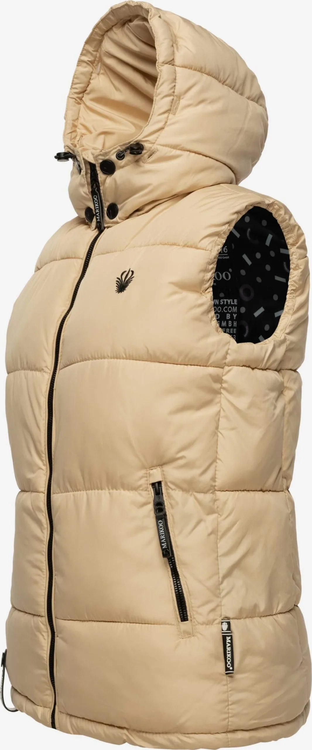 Marikoo Bodywarmers Bodywarmer Eisflöckchen Dames Beige 1 Marikoo Bodywarmers Bodywarmer Eisflöckchen Dames Beige